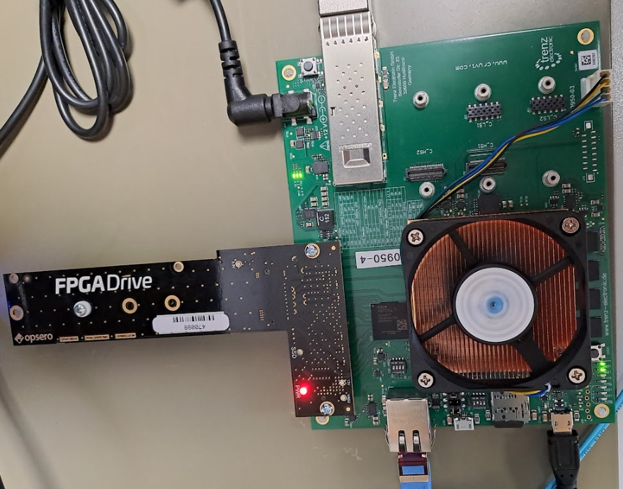 MLE implements NVMe FPGA Full System Stack to AMD Versal based Trenz TE0950 via FMC