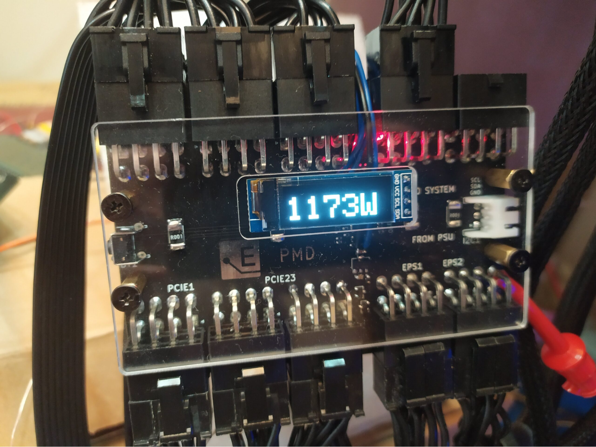 ElmorLabs PMD-USB with 5 connectors for add-in FPGA card power measurement