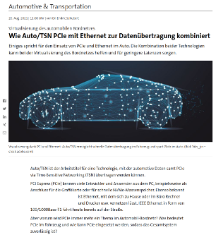 Wie Auto-TSN PCIe mit Ethernet zur Datenübertragung kombiniert