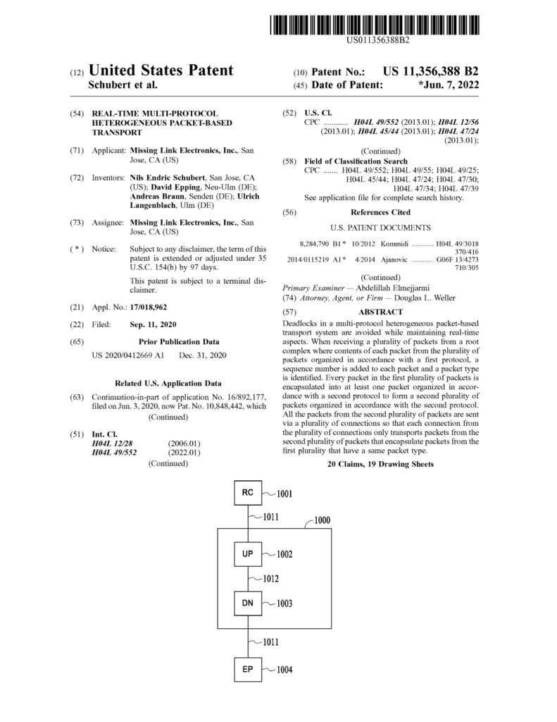 MLE FPGA IP Core Patent US11356388 p1